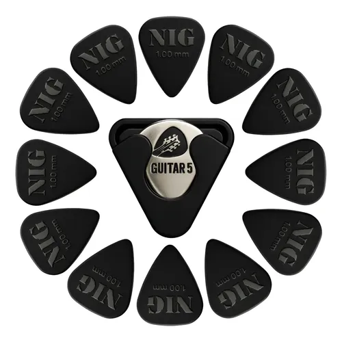 Kit Com 6 Palhetas Dunlop Jazz Iii 3 - Black Stiffo Xl Cor Preto