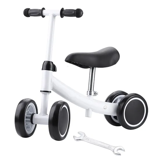Mini Scooter Balance Training Bike Walker, Blanco Y Blanco