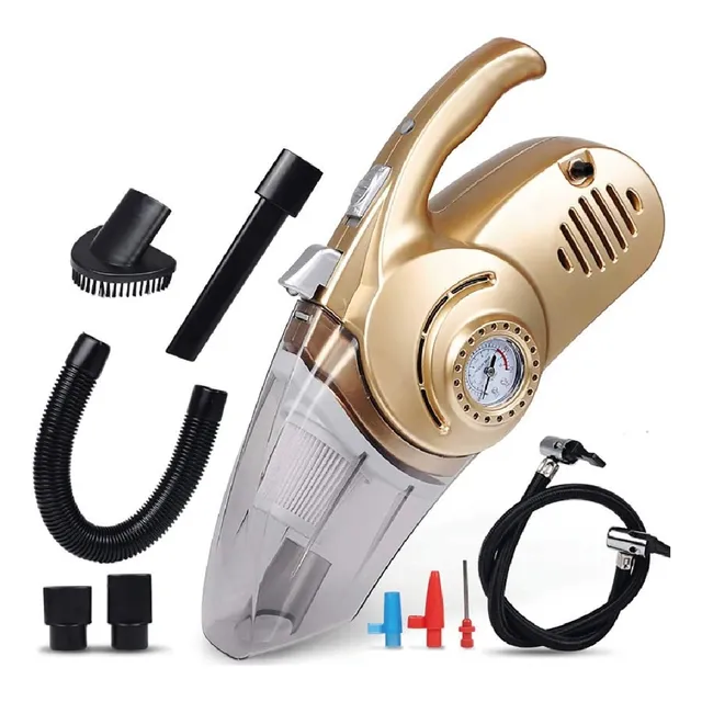 Aspiradora Auto  120w Con Inflador Linterna Potente