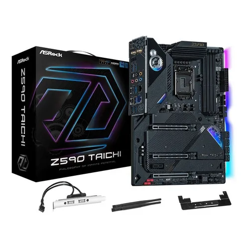 Placa madre Intel Top Asrock Z590 Taichi de décima y undécima generación