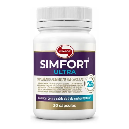 Probióticos Vitafor Simfort Ultra em Cápsula para Equilíbrio Intestinal