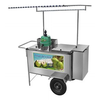 Carrinho De Água De Coco Cefaz Inox Com Toldo L22p/t Carrinho De Água De Coco Cefaz Inox Com Toldo L22p/t