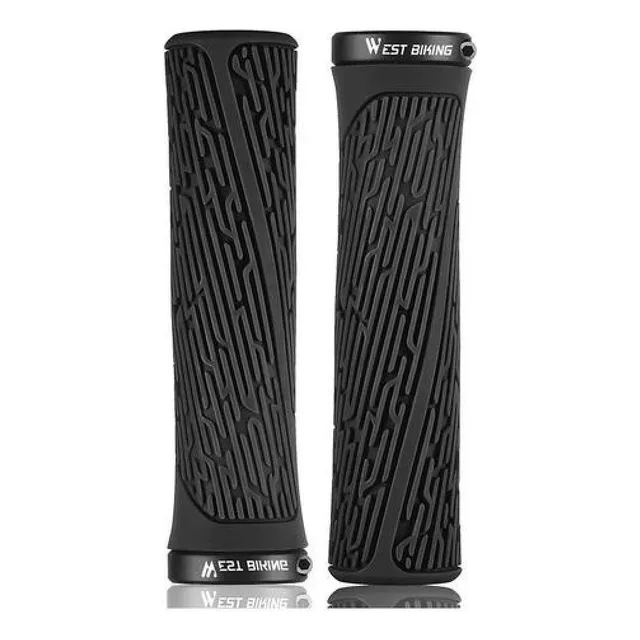 Puños West Biking C/ Lock Bicicleta Mtb Bmx Grips Empuñadura