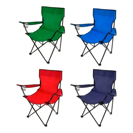 Silla Playera Plegable Grande Playa Camping Porta Vaso