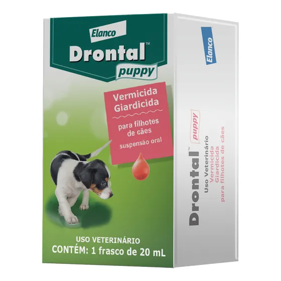 Drontal Puppy Suspensão 20ml Vermifugo Filhotes Cães Bayer