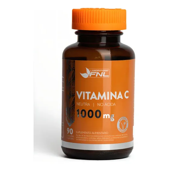 Vitamina C 1000mg/ Neutra - No Acida. 90cap. Veg