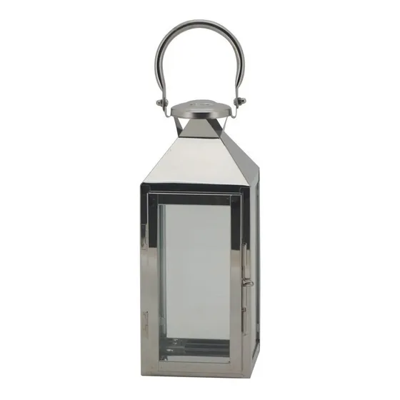 Farol Luz Jardin De Acero 26,5 Cm  Decoración Patio Exterior