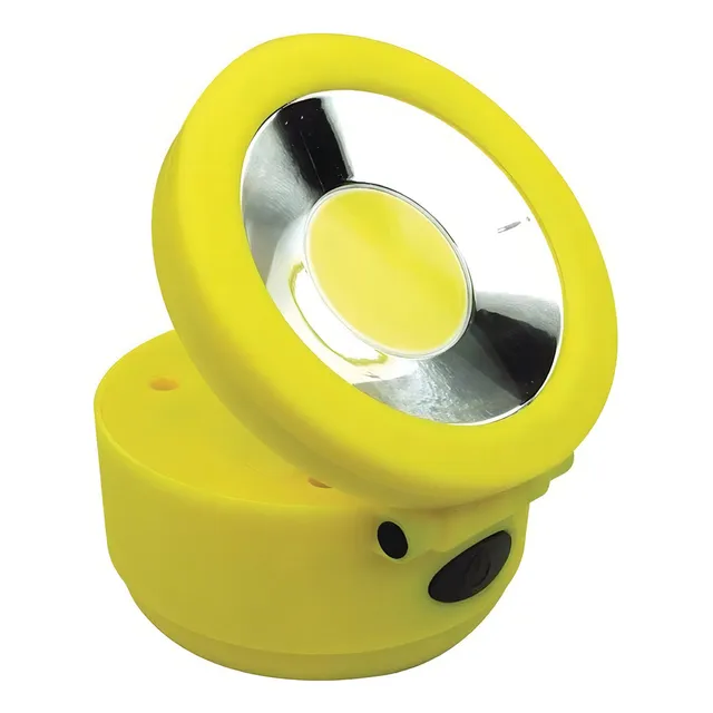 Luz De Trabajo Redonda Led Pilas 150 Lumens Clip Iman Luz Blanco