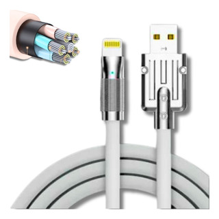 Cabo Turbo Lighting CompatĂvel Com iPhone 1,5m 6a 120w Cabo Turbo Lighting CompatĂvel Com iPhone 1,5m 6a 120w