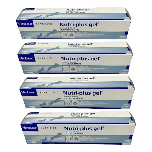 Paquete 4 X Nutri Plus Gel Tubo 120.5 G Nutriplus Virbac