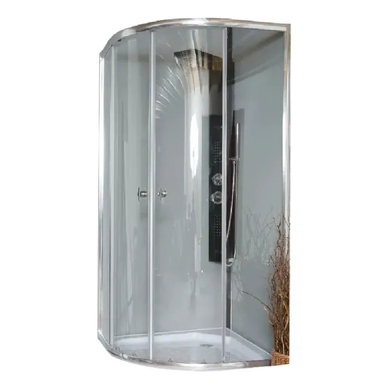 Cabina De Ducha Curva Mampara Box 80*80 Sin Base