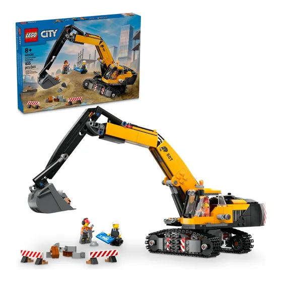 Lego® City Excavadora De Construcción Amarilla Juguete 60420