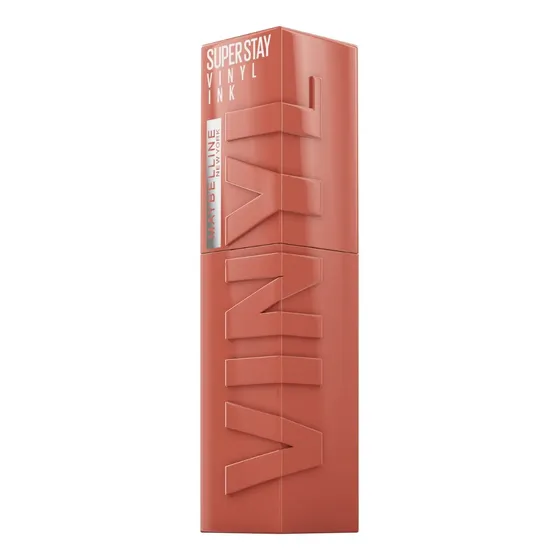 Batom Líquido Longa Duração com Efeito Gloss, Brilho Instantâneo e Acabamento Espelhado, com Fórmula Vegana e Conforto para os Lábios, Cor Golden, Maybelline SuperStay Vinyl Ink, 4,2ml