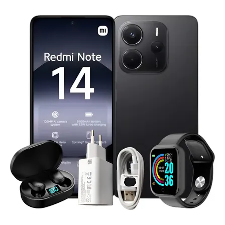 Xiaomi Redmi Note 14 4g 8gb Ram 256gb Dual Sim + Brindes! Preto