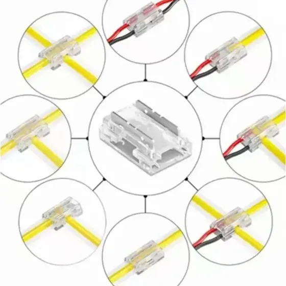 Conector 9 En 1 Para Tira Led 12/24v Smd/cob Ip20 10mm
