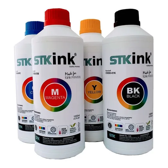 5 Litros Para Impressora Epson Workforce Pro Wf-r5690 Inkjet Tinta 2 Preto 1 Amarelo 1 Ciano 1 Magenta