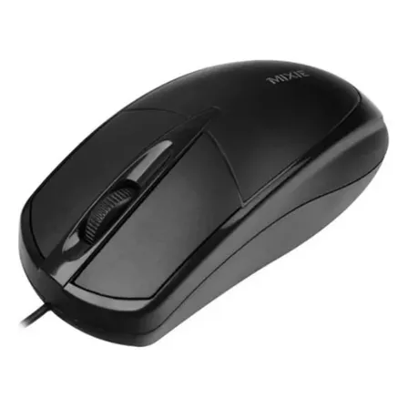 Mouse Óptico Alta Calidad Diseño Confortable Usb Makashop Color Negro