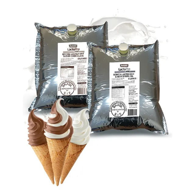 Kit 4 Caldas Sorvete Expresso Daus Baunilha E Chocolate 5l