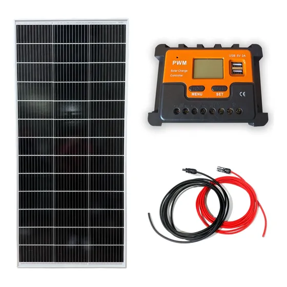 Panel Solar 200w 12v Monocristalino Regulador Pwm 20a Cable Color Negro Voltaje De Circuito Abierto 28.82v