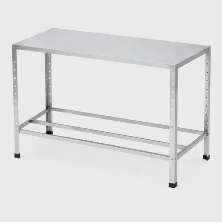 Mesa Aço Industrial Bancada Organizadora Prateleira Padaria 90x50x85
