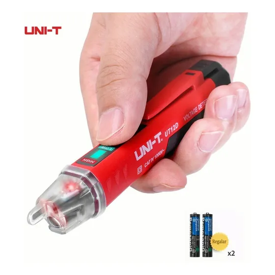 Pluma De Prueba Voltaje De Luz Led/ 2 Modos/ Probador Voltaje Sin Contacto Uni-T UT12D