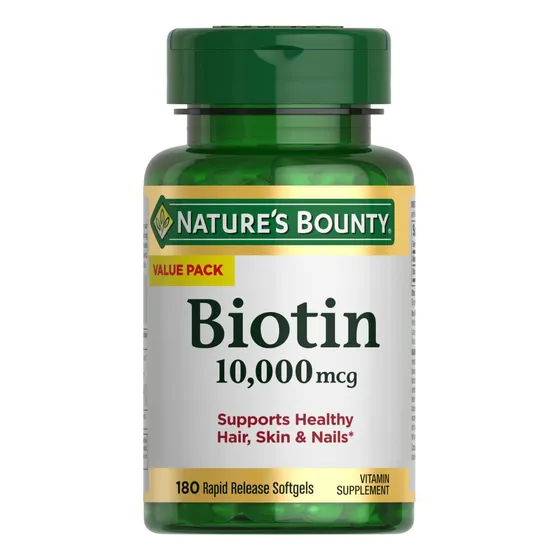 Suplemento Nature's Bounty, Cápsulas Blandas De Biotina De 1