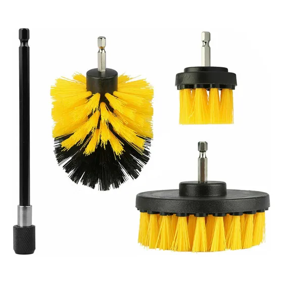 Kit De Brochas Para Taladros, 4 Piezas, Herramienta De Limpi