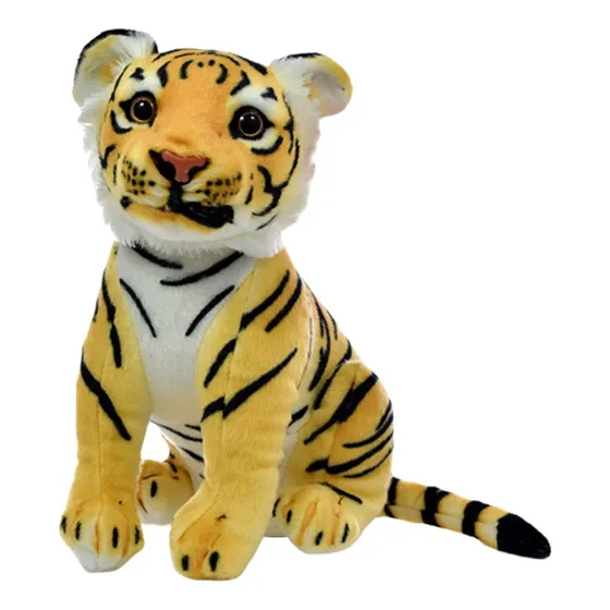 Tigre De Peluche Tigre Bengala Sentado Suave 30 Cm
