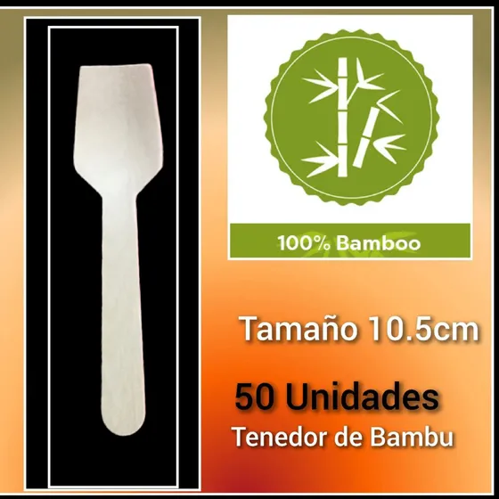 Cucharilla Paleta Para Helado Madera Bambu