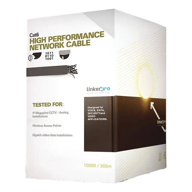 Bobina Cable Utp Cat6 305 Mts Exterior Gel Pro-cat-6-gelx