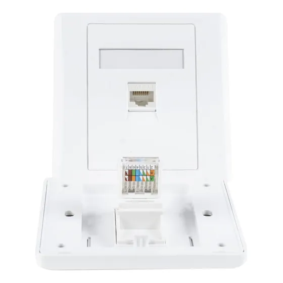 Placa De Pared Hdmi Ethernet, Módulo Keystone Rj45 Cat5e/6 D