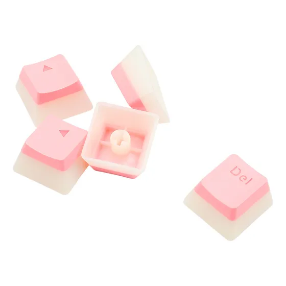 Keycaps Gamer Redragon A130p Scarab Pink Teclado Rosa Idioma Español Latinoamérica
