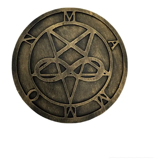 Pantaculo Simbolo Mammon Goetia Wiccaa Exclusivo 15cm