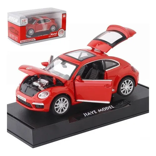 Volkswagen Beetle Gsr Miniatura Metal Autos Con Luz Y Sonido