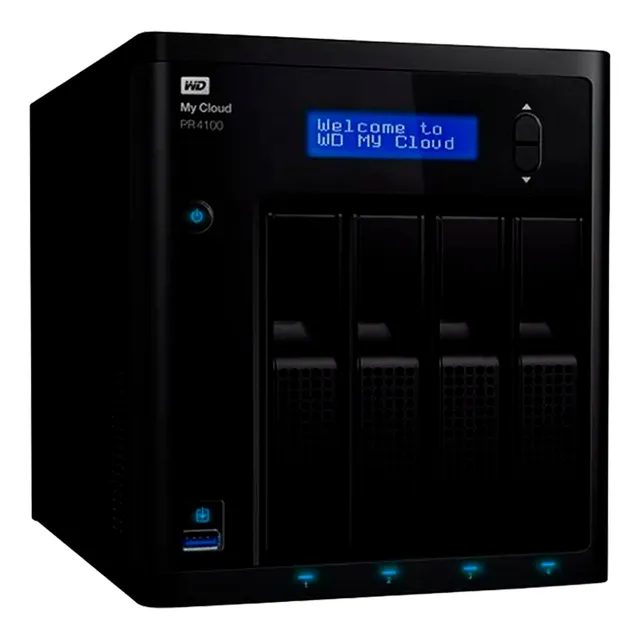 Servidor Nas Wd My Cloud Pr4100 Gigabit 4 Bahias Sata Case