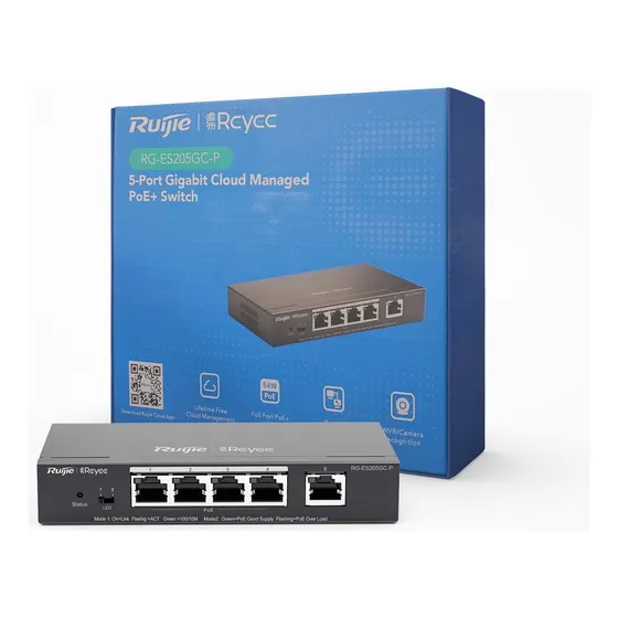 Switch Red Ip 5 Puertos Bocas Ethernet Rack Rj45 Gbits 8 Poe