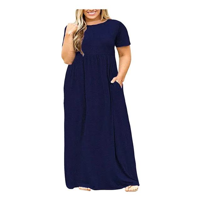 L Vestido De Mujer De Talla Grande De Verano, Manga