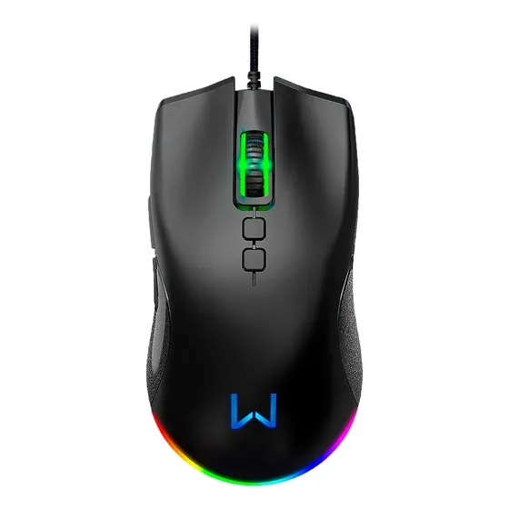 Mouse Gamer Multi Warrior 7 botões Rush Rgb 12000dpi - Mo392 Cor Preto