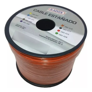 Carrete 100 Metros De Cable Estañado Calibre 22 Awg Carrete 100 Metros De Cable Estañado Calibre 22 Awg