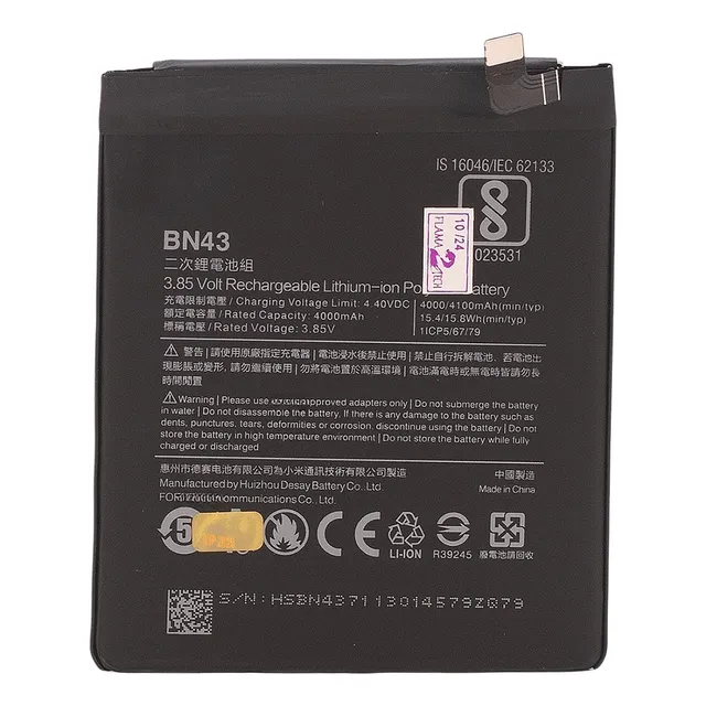 Kit Bat.ria Para Xiaomi Redmi Note 4/ Note 4x Bn43 Nova