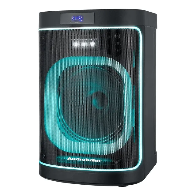 Bocina Rgb Recargable 12puLG 600w Audiobahn Galaxy Color Negro