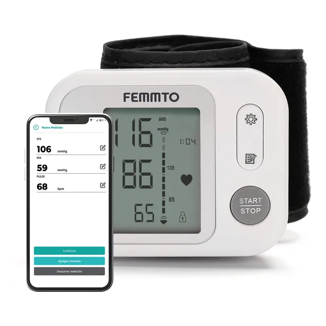 Tensiometro Digital Muñeca Aparato Monitor Medir Presion Arterial Electrico Femmto