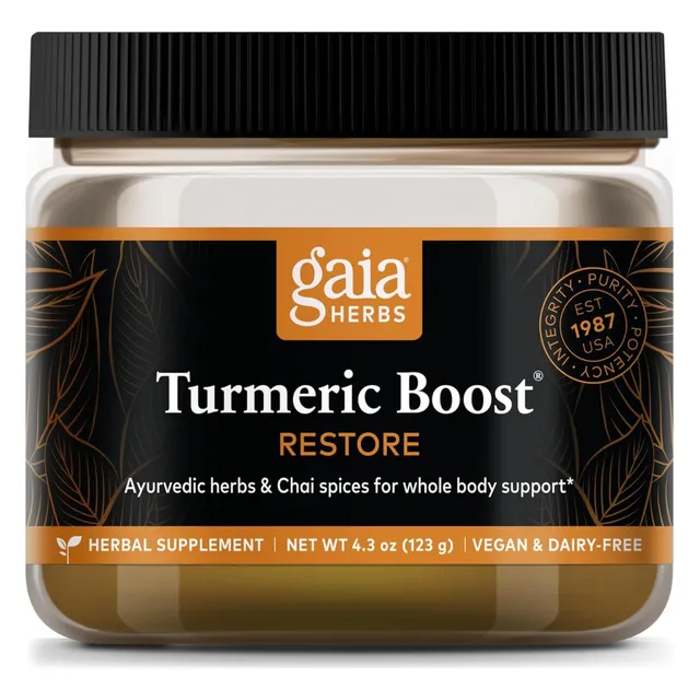 Impulso De Cúrcuma Restore Gaia Herbs 123 G Sabor Sin Sabor