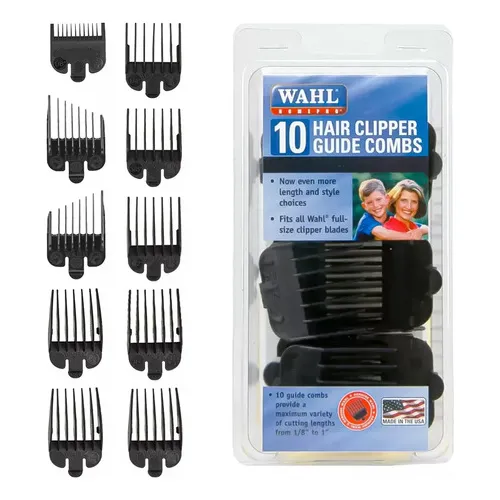 Kit 10 Peines Guias Maquina Peluquera Wahl Barberia 