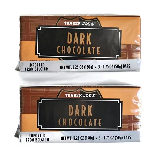 Comerciante Belga Tabletas De Chocolate Negro De Joe, 1,75 O