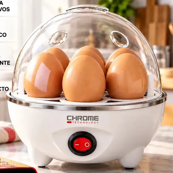 Cozedor De Ovos Automático Panela A Vapor Elétrica Legumes Elétrica Portátil Prático Rápido 7 Ovos Em 5min