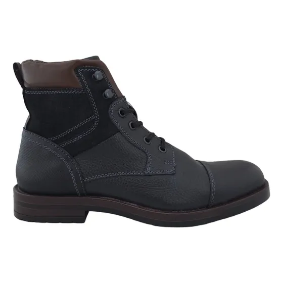 Botas Botin Hombre Vestir Moda Christian Gallery 3754 Negro