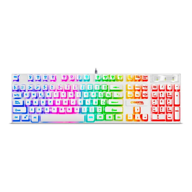 Teclado Gamer Semi Mecánico Cybertel Xtreme Led Rainbow