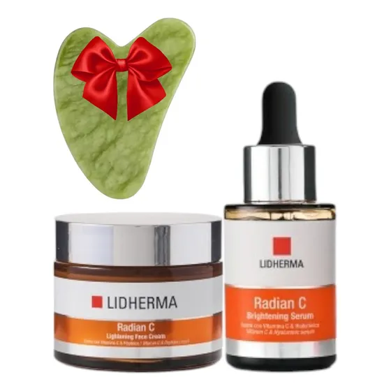 Kit Facial Lidherma Radian C Crema + Serum + Regalo Vit C