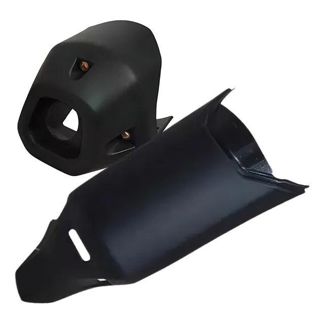 Protector Lateral Mofle + Puntera Para Yamaha Fz 16